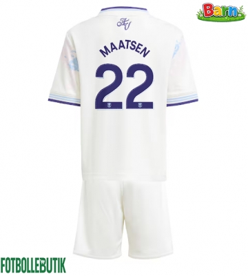 Aston Villa Ian Maatsen #22 Tredjeställ Barn 2025-26 Kortärmad (+ Korta byxor)